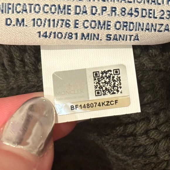 💚MONCLER💚Virgin Wool Turtleneck Quilted Cardigan - Picture 12 of 13